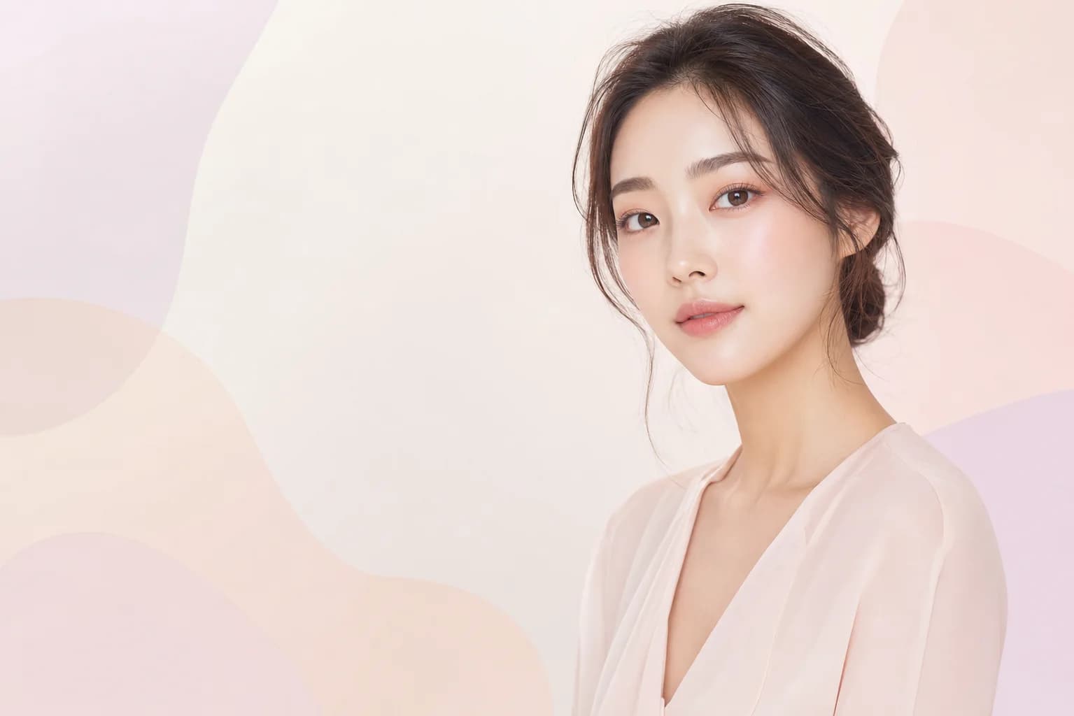 A polished natural rose makeup direction